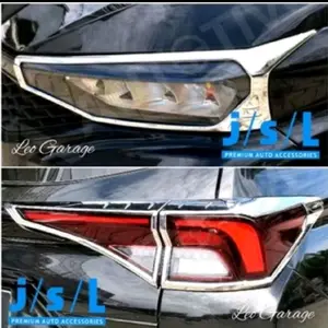 ALL NEW AVANZA XENIA 2022 2023 2024 2025 PAKET GARNISH LAMPU DEPAN BELAKANG HEAD TAIL LAMP LIST LIS LAMPU COVER CHROME KROM SILVER
