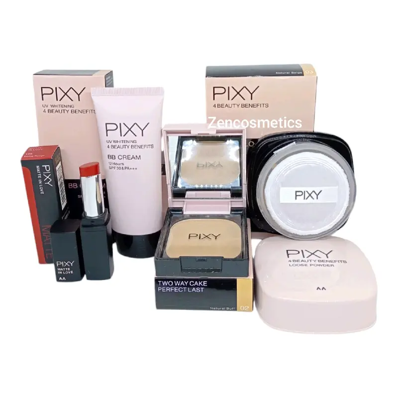 Pixy Paket Make Up/ Pixy Paket Lengkap/ Pixy Seserahan  Waterproof Lipstik [PTTZ0001] Blush Eyebrow 6