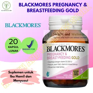 BLACKMORES PREGNANCY AND BREASTFEEDING GOLD 20 KAPSUL LUNAK Bunda Hamil Pregnancy Maternity