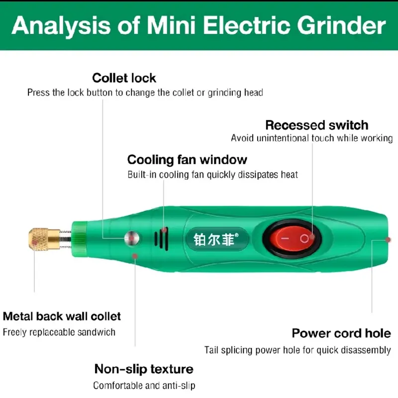 Bor Mini Serbaguna 12V 15000 RPM - Alat Tangan 5