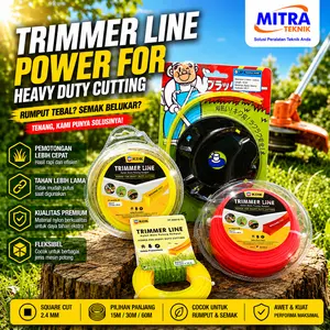 [ DIKIRIM SEKARANG JUGA ] Paket Mata Pisau Tali Senar Trimmer Line & Dudukan Piringan Mesin Potong Rumput
