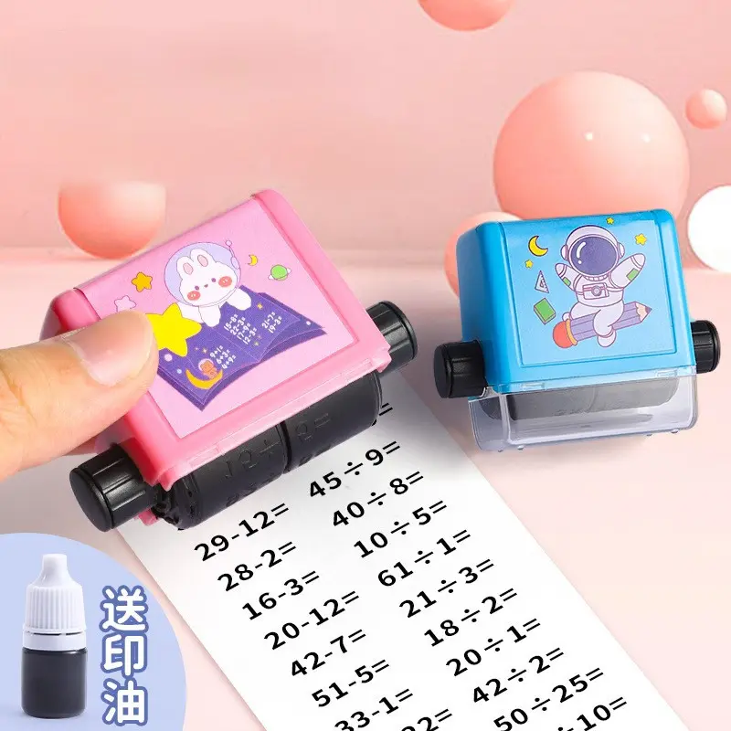 Alat Edukasi Roller Stamp Soal Matematika Stempel Anak Belajar Menghitung / Alat Belajar Berhitung Toys 0