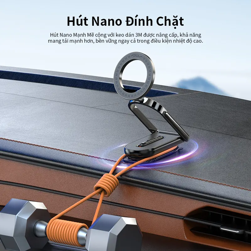 Giá Đỡ Điện Thoại Từ Tính, Vyvylabs, Thiết Kế Mới Nhất M02, Giá Đỡ Từ Tính Gấp Gọn Trên Ô Tô, Có Thể Xoay 360 °, Giá Đỡ Điện Thoại Di Động Dash, Dễ Dàng Lắp Đặt Cho Tất Cả Điện Thoại Thông Minh Và Máy Tính Bảng 7