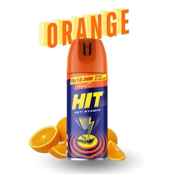 HIT Spray Anti Nyamuk Semprot Mini 150ml - Pink Blossom, Orange & Lily Blossom 2