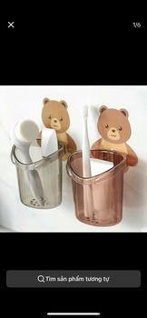Product Review of Cốc Gấu Dán Tường Dính Siêu Chắc - Cốc Có Lỗ Thoát Nước Tiện Lợi from M** K**h ❤** L**h 0