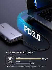 Gambar UGREEN PowerBank 25.000Mah Fast Charging 145w Untuk iPhone 11 12 13 14 15 Samsung Oppo Laptop Macbook 90597A - 20.000Mah 100W dari GADVENTIA Kota Administrasi Jakarta Barat 3 Tokopedia