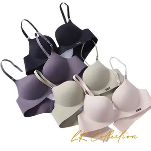 Bra Tanpa Kawat Nyaman Bh Wanita  Dewasa Busa Tebal Seamless Tipis 014