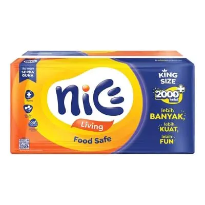 Tissue Nice Living Jumbo Food Safe 2000+ Helai King Size Tisu Kering Serbaguna