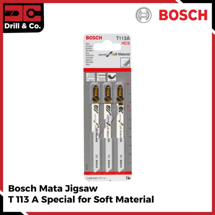 Gambar Bosch Mata Jigsaw T 113 A Special For Soft Material dari Drill&Co Kota Administrasi Jakarta Barat Tokopedia