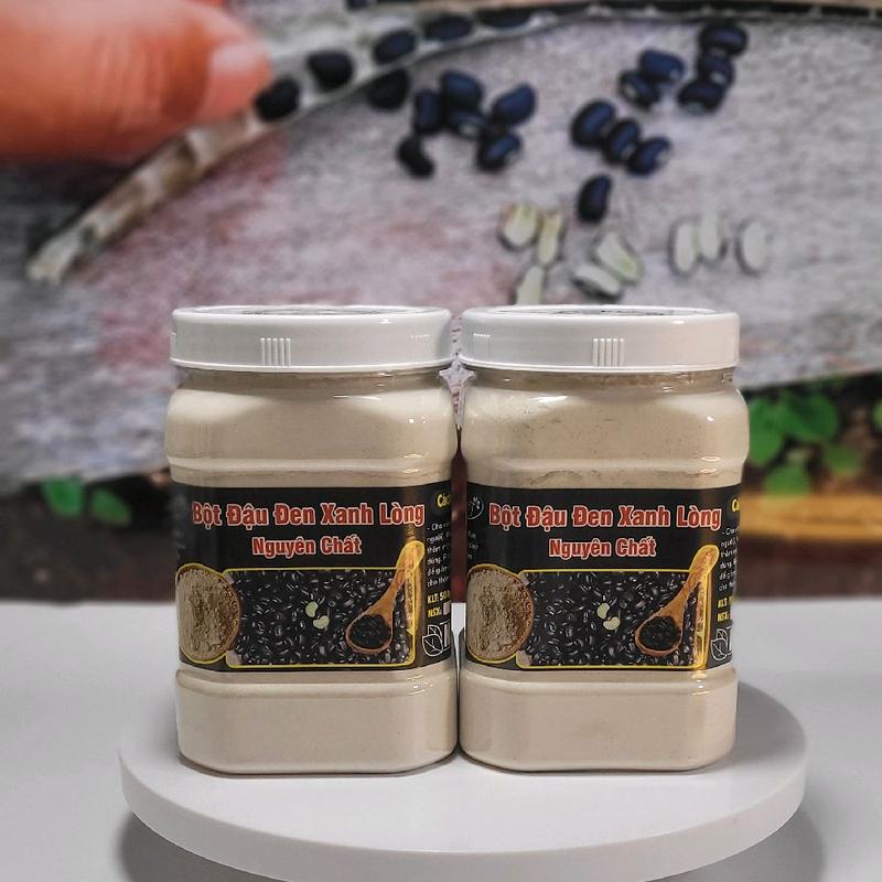 combo 2 hộp bột đậu đen nguyên chất rang xay   hộp 500g  Khong Chua Đường 
