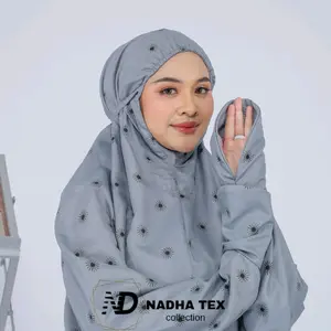 NADHA TEX - Mukena Terusan Dewasa Travelling Motip