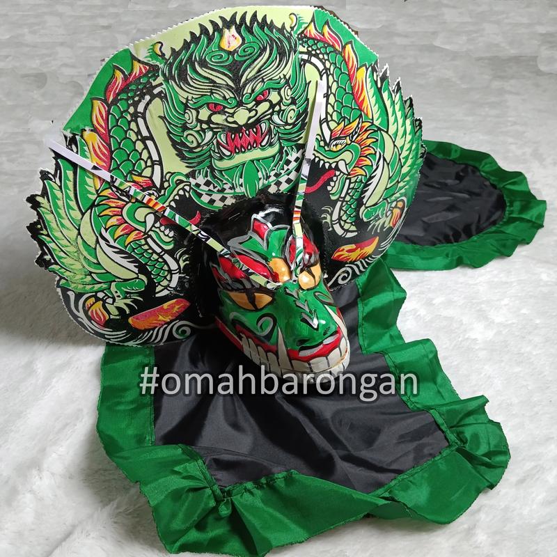 Barongan Devil Spon Ukuran Tanggung Free Kemul 0