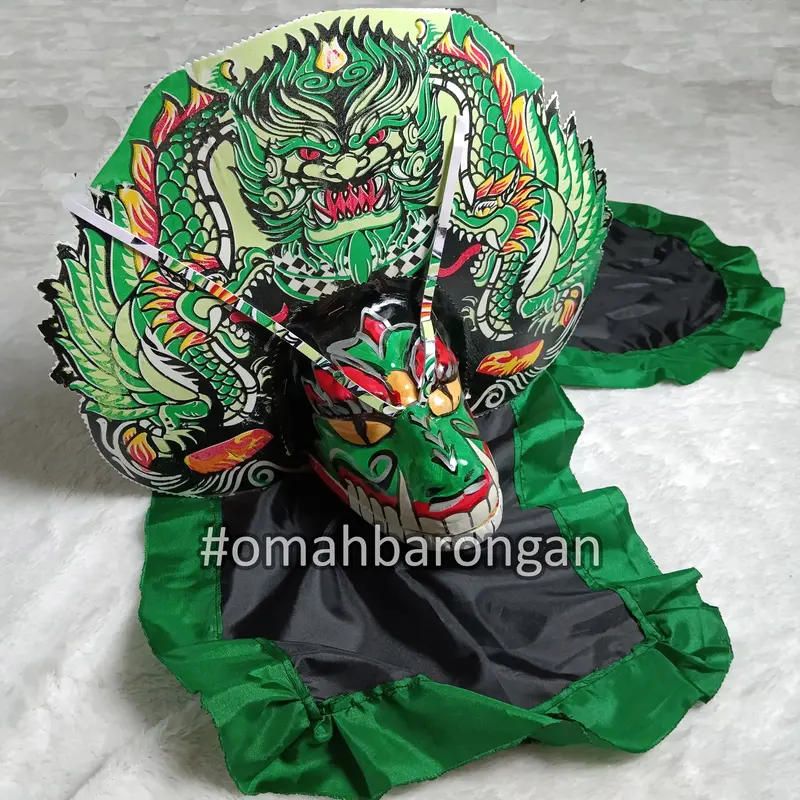Barongan Devil Spon Ukuran Tanggung Free Kemul 0