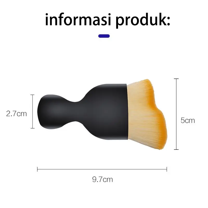 Sikat mobil beruang kartun ac cleaner mobil /Car Interior Care Sikat Pembersih kulit random perawatan interior 8