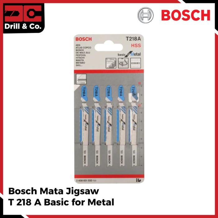 Gambar BOSCH Mata Jigsaw T 218 A For Metal Logam dari Drill&Co Kota Administrasi Jakarta Barat Tokopedia