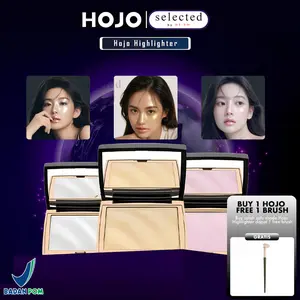 HOJO Highlighter Palette Waterproof Original Bronzer Wajah Efek Shimmer MUA 3D Glow Look BPOM