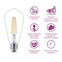 Gambar Beli 3 Gratis 1 Lampu Bohlam Philips Filament LED Classic 4W ST64 E27 Kuning dari Philips Lighting Bogor Kab. Bogor 4 Tokopedia
