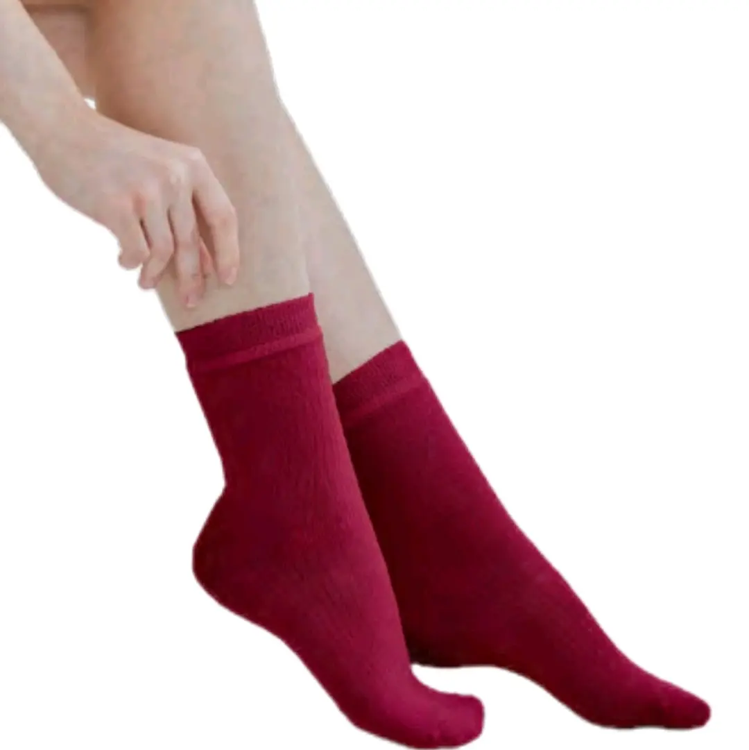 Anion Negative-ion Healthcare LADIES RIB Socks Health Soft Breathable Comfortable 5 colours 22-24cm stocking