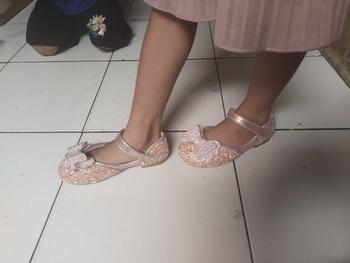 Product Review of Sepatu Flat Pesta Anak Perempuan Size 21-36 Import Korea Princess Terbaru 1 2 Tahun - Tanggung Kaki from M**s A**i G**o 1