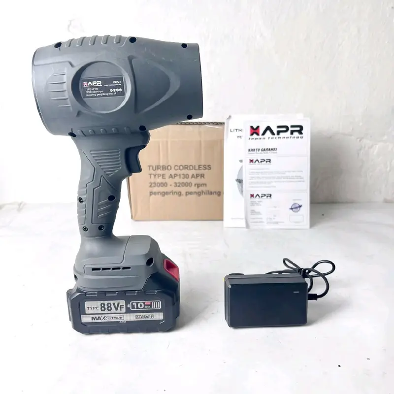 APR RAJA turbo fan cordless ap130max kipas angin jet pengering motor mobil pembersih daun debu 4