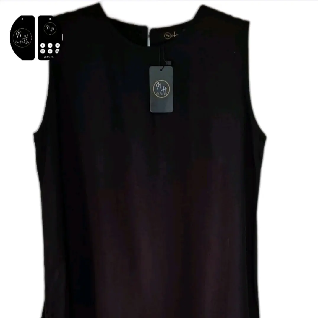 NH Top Iner Tanpa Lengan Atasan Wanita Simple Polos Bahan Rayon Twill Terbaru Basic Cantik Nyaman Panjang Tank Tebal Hitam Dalaman Crop Katun Putih Rompi inner  vest Singlet Outer