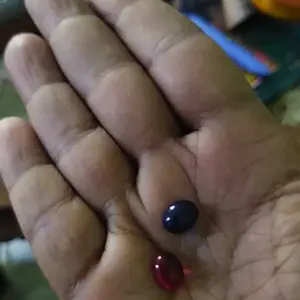 [HANYA BATU] Batu Merah Siam dan Blue Safir Sintetis