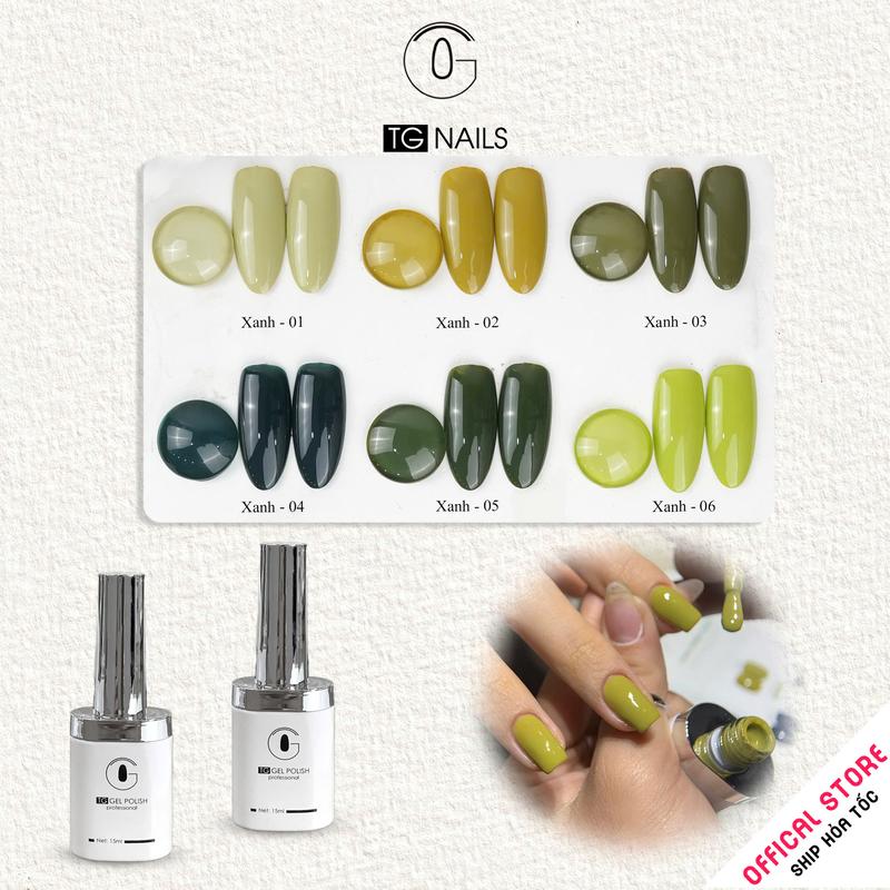 Sơn gel hơ máy màu xanh lẻ hãng TG