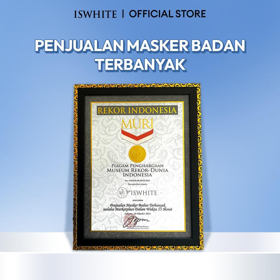 ISWHITE Double Glowing Package Body Mask Body Serum Pencerah Tubuh