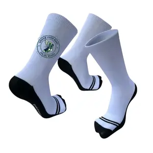 12 Pasang Kaos Kaki Putih Telapak Hitam Panjang Ukuran SD SMP Dan SMA Cocok Untuk Aktivitas Sehari-hari