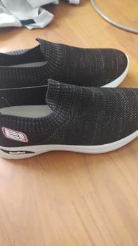 Product Review of Kasut Wanita, Kasual Berjalan, Tapak Bernafas, Kasut Sukan Hitam Merah Perempuan Casual Shoes Sneakers from O**니 0