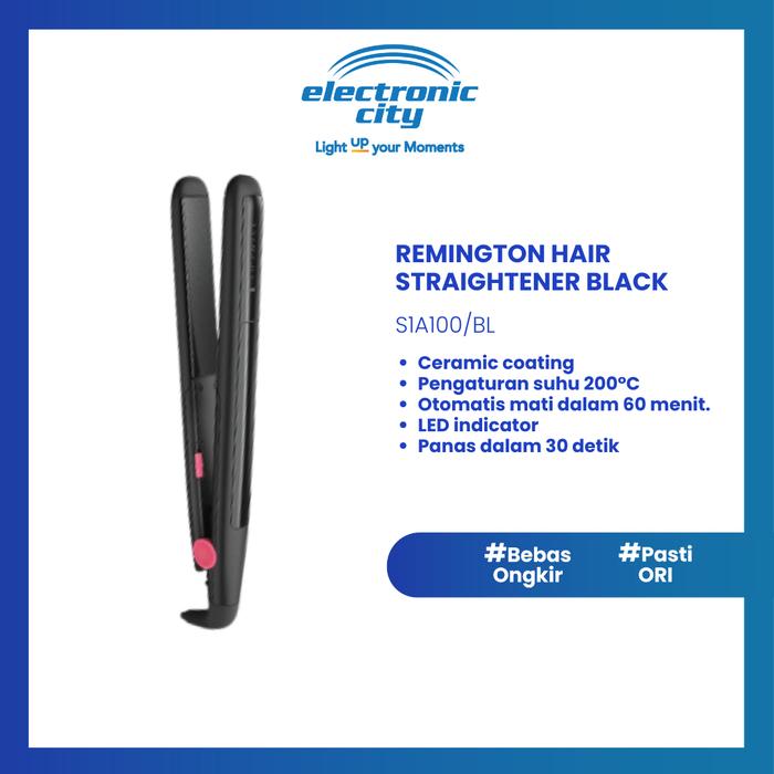 Gambar Remington Hair Straightener - S1A100/BL dari Electronic City Indonesia Kota Administrasi Jakarta Selatan Tokopedia
