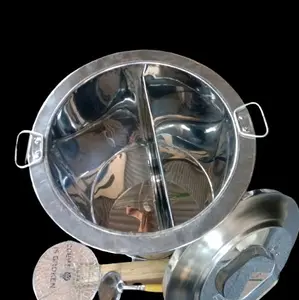 Dandang Mie Ayam Sekat Stainless 24 Cm x 24 Cm - Volume Air 6 Liter - Kitchenware