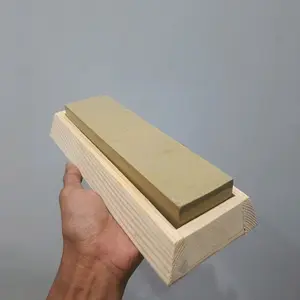 Batu Asah Asli Alam 20x5x3cm#4000 Free Tatakan Holder Loenstone