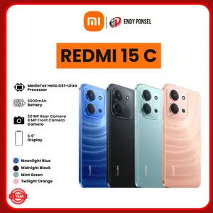 Xiaomi Redmi 15 C 6/128GB & 8/256GB Garansi Resmi 12 Bulan Pengiriman Seluruh Indonesia 6.9" Display 50MP Kamera Belakang