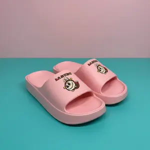 Labubu Sandal Anak Perempuan Jepit Karet 8001-9 Lentur Nyaman Warna Pink Biru Ungu Merah Size 24-35 Original Sesuai Foto