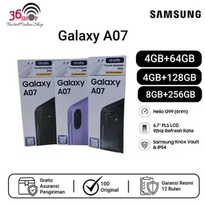 Samsung Galaxy A07 [PLUS ADAPTOR] [4GB+64GB] [4GB+128GB] [6GB+128GB] - Mediatek Helio G99 - Camera 50MP - 5000mAh - Garansi resmi 1 Tahun