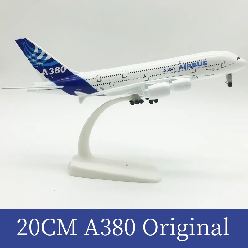 20CM Alloy Aircraft A380 Original Model/Malaysia/Singapore /Thai Airlines Model For Decoration Ornament Collection Birthday Gift Model Toys