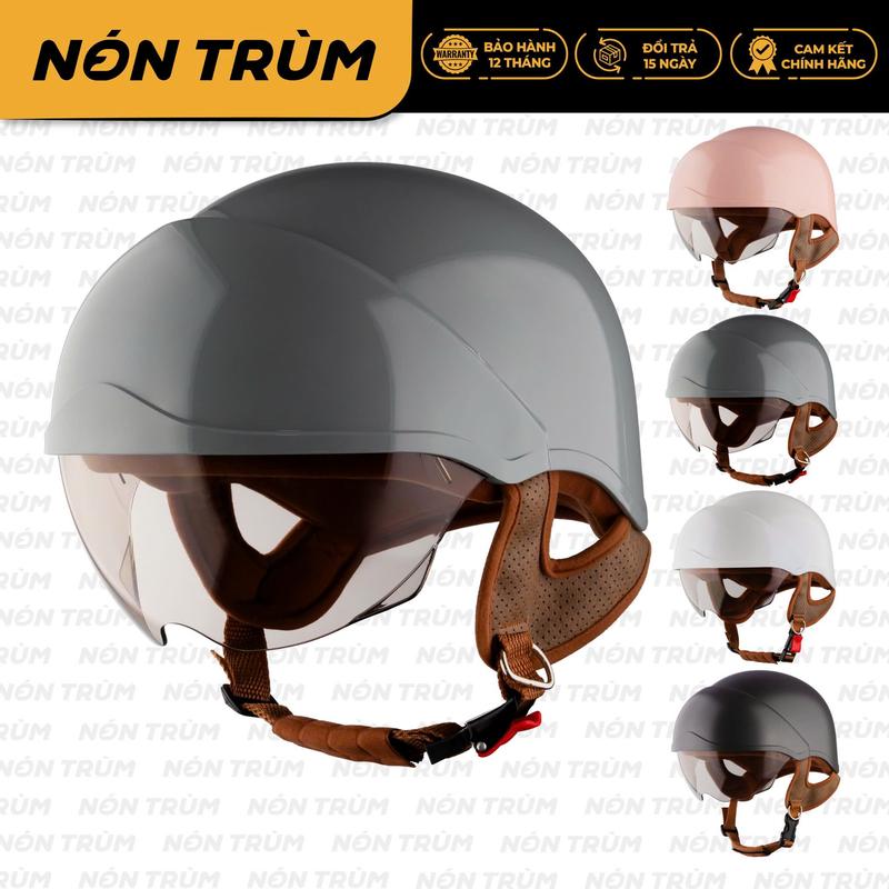  Mũ bảo hiểm nửa đầu Royal M38K có kính âm màu trà chắn bụi size L XL cho nam nữ đi xe máy 
