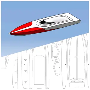 Rc Boat Plan Pola Kapal Speed Race Boat 3