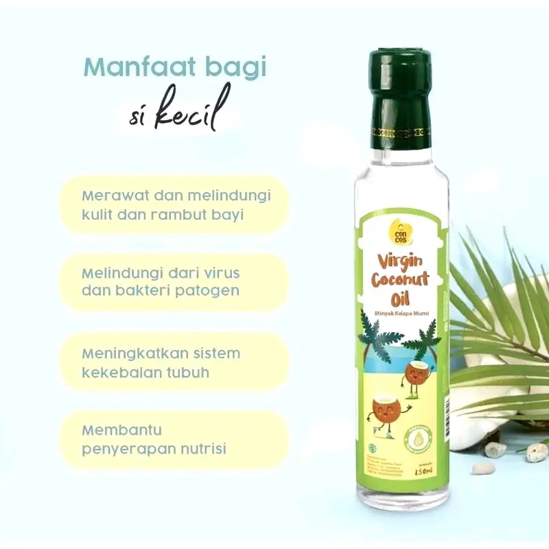 CONCOS VIRGIN COCONUT OIL MINYAK KELAPA MURNI 100ML & 250ML 5