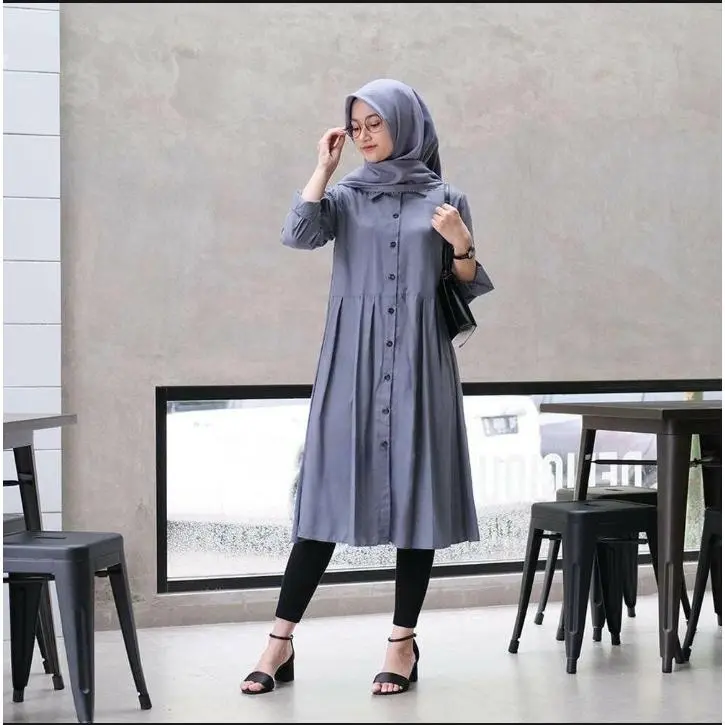 Tunik Dzuvia FULL KANCING // TERLARIS // TERBARU // TERMURAH // BUSUI BY ADIJAYA TUNIK LENGAN KANCING KEKINIAN 1