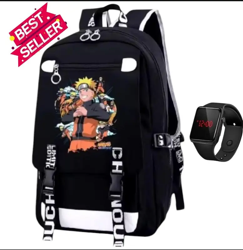 TAS SEKOLAH ANAK SD PAUD TK - RANSEL ANAK SEKOLAH NARUTO TRANSFORMAN - TAS ANAK LAKI LAKI COMBO BANYAK BONUS - BACKPACK ANAK COWOK ANIME NARUTO 4