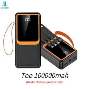 powerbank 100000mah power bank fast charging 66W power bank original asli power bank awet tahan lama power bank robot power bank