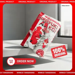 Hiroyuki Koi Super Bulky & Color Max 5KG - Makanan Ikan Koi Premium dengan Protein 48% & Vitamin C untuk Pertumbuhan dan Pewarnaan Maksimal