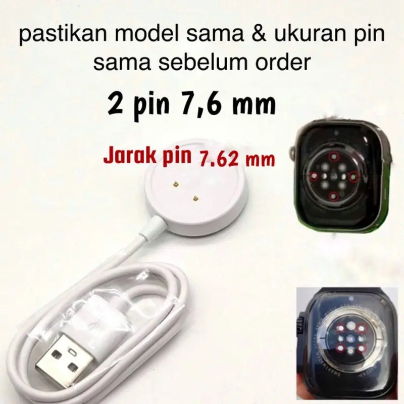 RC Kabel smartwatch kabel pengisi daya magnetis pengisi daya DS8/DW89/DW88/DW98/S12/S9 Ultra2/CDS9/Tangke DS8/WK89/VP600/Super Wear WTK89/GS29/CD99 4