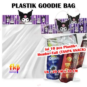 Fun Kids Party Plastik Goodie Bag Karakter Lucu & Menarik 10 Pcs OPP Kaca 20x30 Cm Tali Untuk Pegangan Paket Balon Ulang Tahun Birthday Party Perlengkapan Pesta