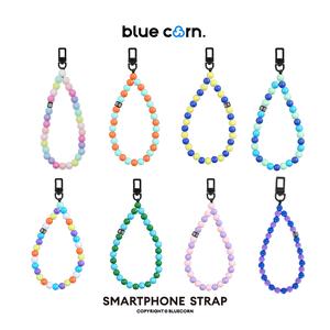 Bluecorn Rainbow Color Block Beaded  Wirst Strap– Versatile Phone Lanyard & Camera Chain