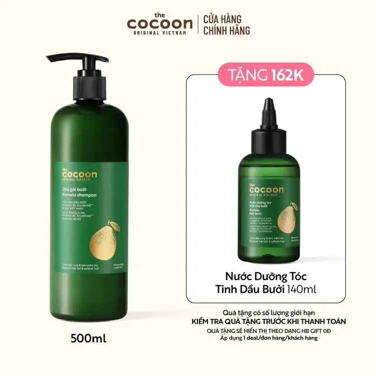 Ảnh đại diện Bigsize - Dầu gội bưởi Cocoon giúp giảm gãy rụng và làm mềm tóc 500ml