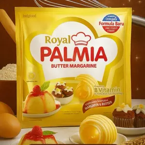Royal Palmia Butter Margarine dengan Formula Baru dan 8 Vitamin untuk Kue dan Dessert 200g pelembut roti susu frisian Sachet isi