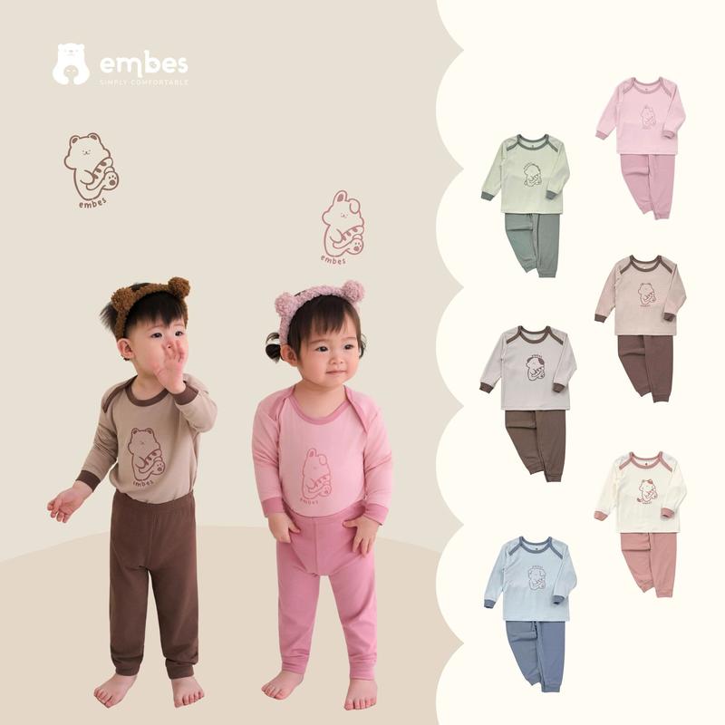  Bộ quần áo dài tay hình thú dễ thương cho bé Embes Việt Nam từ 9 tháng - 4 tuổi - 25-K6-05 